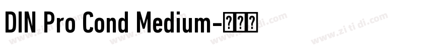 DIN Pro Cond Medium字体转换
